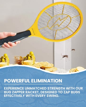 2 In 1 Electric Mosquito Killer With UV Light LED Lamp Summer Mosquito Trap Racket Anti Insect Bug Zapper(Cell Operated)
