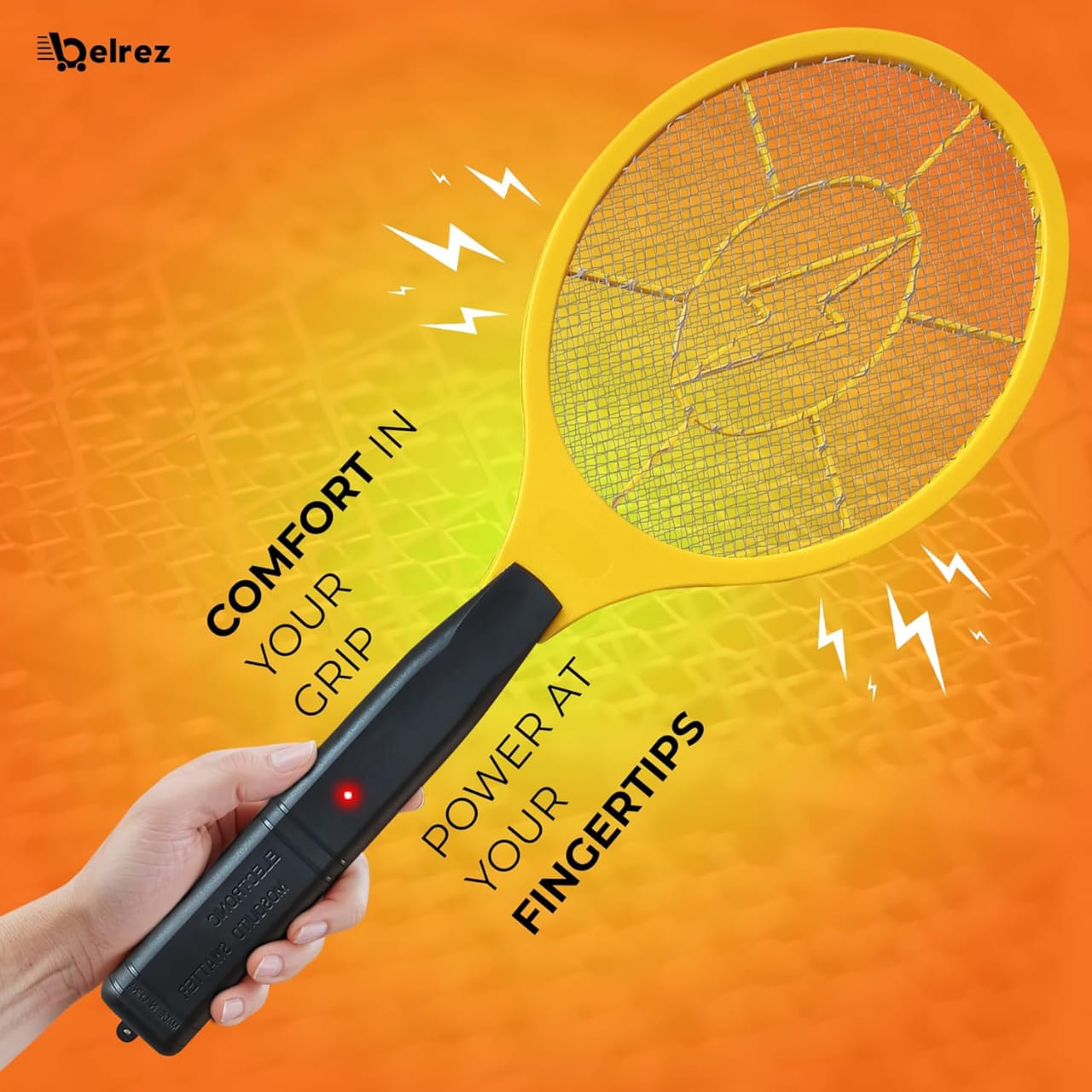 2 In 1 Electric Mosquito Killer With UV Light LED Lamp Summer Mosquito Trap Racket Anti Insect Bug Zapper(Cell Operated)