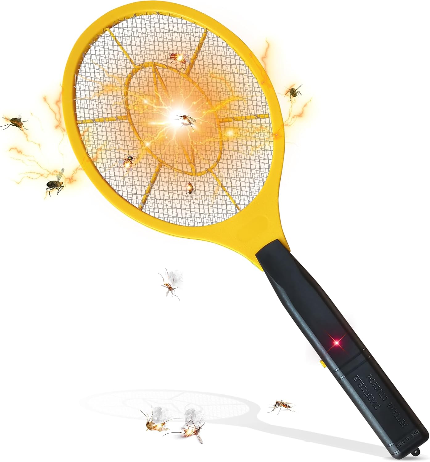 2 In 1 Electric Mosquito Killer With UV Light LED Lamp Summer Mosquito Trap Racket Anti Insect Bug Zapper(Cell Operated)